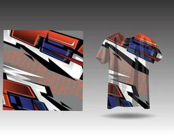 t-shirt sport- ontwerp voor racen, Jersey, wielersport, Amerikaans voetbal, gaming vector