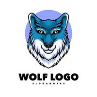 wolf hoofd logo vector