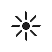 zon stralen turbine vorm ontwerp logo vector