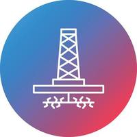 fracking lijn helling cirkel achtergrond icoon vector