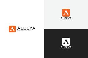 aleeya een brief logo vector