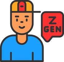 generatie z vector icoon ontwerp