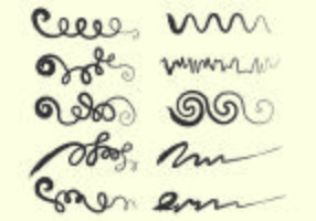 Set van Squiggle Vector