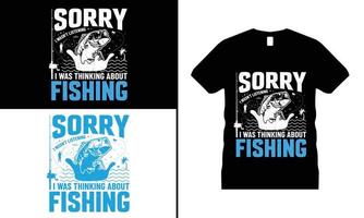 visvangst minnaar t-shirt ontwerp vector. gebruik voor t-shirt, mokken, stickers, kaarten, enz. vector