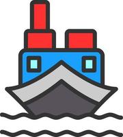 lading boot vector icoon ontwerp