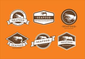 Garnalen Seafood Restaurant Logo Gratis Vector