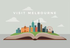 Bezoek Melbourne Gratis Vector