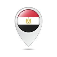 kaart plaats label van Egypte vlag vector