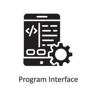 programma koppel vector solide icoon ontwerp illustratie. ontwerp en ontwikkeling symbool Aan wit achtergrond eps 10 het dossier