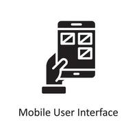 mobiel gebruiker koppel vector solide icoon ontwerp illustratie. ontwerp en ontwikkeling symbool Aan wit achtergrond eps 10 het dossier