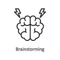 brainstorming vector schets icoon ontwerp illustratie. ontwerp en ontwikkeling symbool Aan wit achtergrond eps 10 het dossier