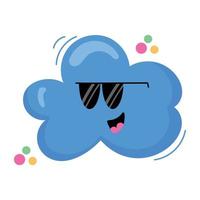 trendy cloudconcepten vector