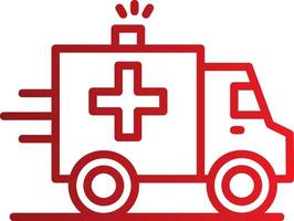 ambulance vector pictogram