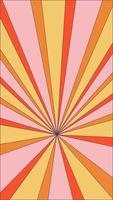 groovy retro barsten zon stralen achtergrond. wijnoogst kleurrijk abstract meetkundig patroon. vector zomer hippie carnaval illustratie voor poster, folder, groet kaart, spandoek.