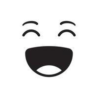glimlachen gezicht emoticon vector illustratie