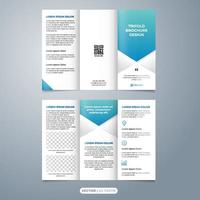 creatief, modern, en gemakkelijk tri vouwen brochure ontwerp sjabloon vector