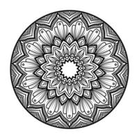 mandala kunst vector. decoratief circulaire patroon, kan worden gebruikt voor kleur boek bladzijde, tatoeëren, henna. vector