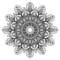 mandala kleur boek bladzijde. circulaire patroon voor henna, mehendi, tatoeëren, wijnoogst decoratief ornament, textiel afdrukken, muur papier, achtergrond, verpakking papier, behang. boho chique, etnisch patroon. vector