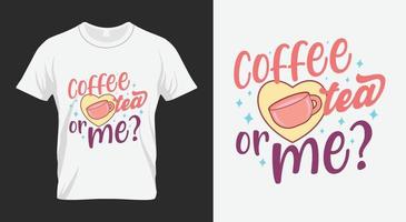 koffie thee of me valentijnsdag dag SVG vector