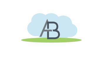 alfabet letters initialen monogram logo ab, ba, a en b vector