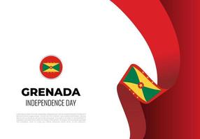 Grenada onafhankelijkheid dag achtergrond gevierd Aan februari 7 vector