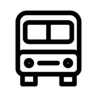 bus icoon lijn geïsoleerd Aan wit achtergrond. zwart vlak dun icoon Aan modern schets stijl. lineair symbool en bewerkbare hartinfarct. gemakkelijk en pixel perfect beroerte vector illustratie.