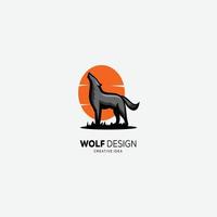 wolf mascotte logo ontwerp illustratie symbool vector