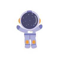 illustratie vector ontwerp gelukkig astronaut kind.