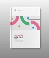 sjabloon bedrijf jaar- verslag doen van Hoes boek ontwerp vector