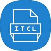 itcl het dossier formaat icoon vector