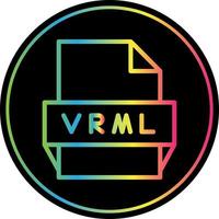 vrml het dossier formaat icoon vector