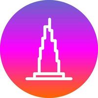 burj khalifa vector icoon ontwerp