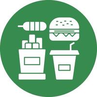Fast food vector icoon ontwerp