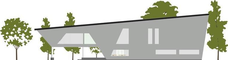 3d illustratie van gebouw project vector