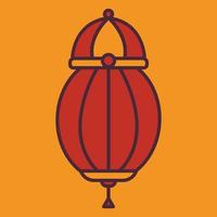 Chinese, Japan lantaarn icoon illustratie. icoon verwant naar maan- nieuw jaar. Aziatisch traditioneel. twee toon icoon stijl. gemakkelijk vector ontwerp bewerkbare