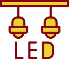 LED lamp vector icoon ontwerp