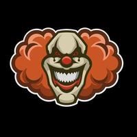 clown esport logo, vector ontwerp en esport logo, geschikt voor e-sport, sport en iets verwant met deze ontwerp