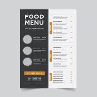 vector menu Sjablonen voor cafés en restaurants, menu ontwerp vector brochure sjabloon en restaurant logo, minimaal voedsel menu sjabloon