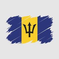 Barbados vlag borstel vector