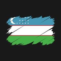 Oezbekistan vlag borstel vector