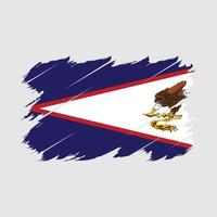 Amerikaans Samoa vlag borstel vector