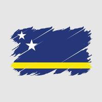 Curacao vlag borstel vector