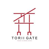 torii poort logo, Japans gebouw ontwerp, China icoon vector, illustratie sjabloon icoon vector