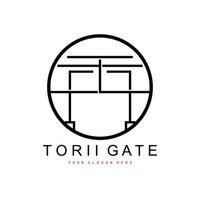 torii poort logo, Japans gebouw ontwerp, China icoon vector, illustratie sjabloon icoon vector