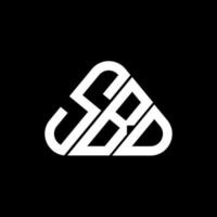 sbd brief logo creatief ontwerp met vector grafisch, sbd gemakkelijk en modern logo.