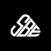 sbe brief logo creatief ontwerp met vector grafisch, sbe gemakkelijk en modern logo.