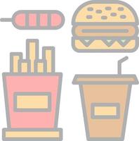 Fast food vector icoon ontwerp