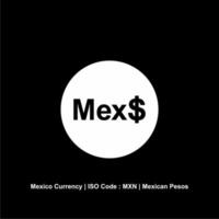 Mexico valuta symbool. Mexicaans peso icoon, mxn teken. vector illustratie