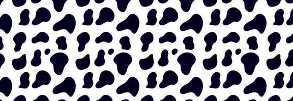 dier patroon voor textiel ontwerp. naadloos patroon van dalmatiër of koe vlekken. natuurlijk texturen. vector