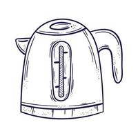 koffie in waterkoker vector